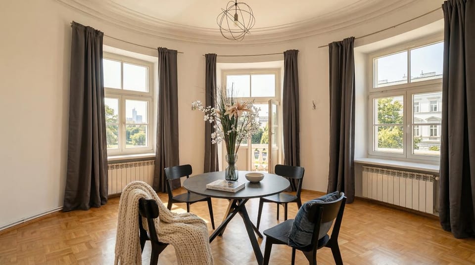 Balcony/Terrace, Dining area, City view
