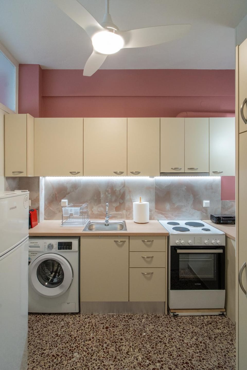 oven, stove, washing machine, kitchen