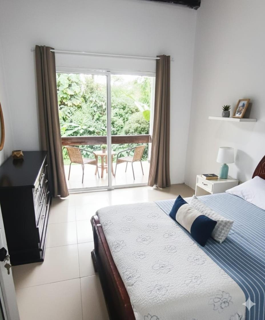 Bed, View (from property/room), Balcony/Terrace, Photo of the whole room, Bedroom, towels