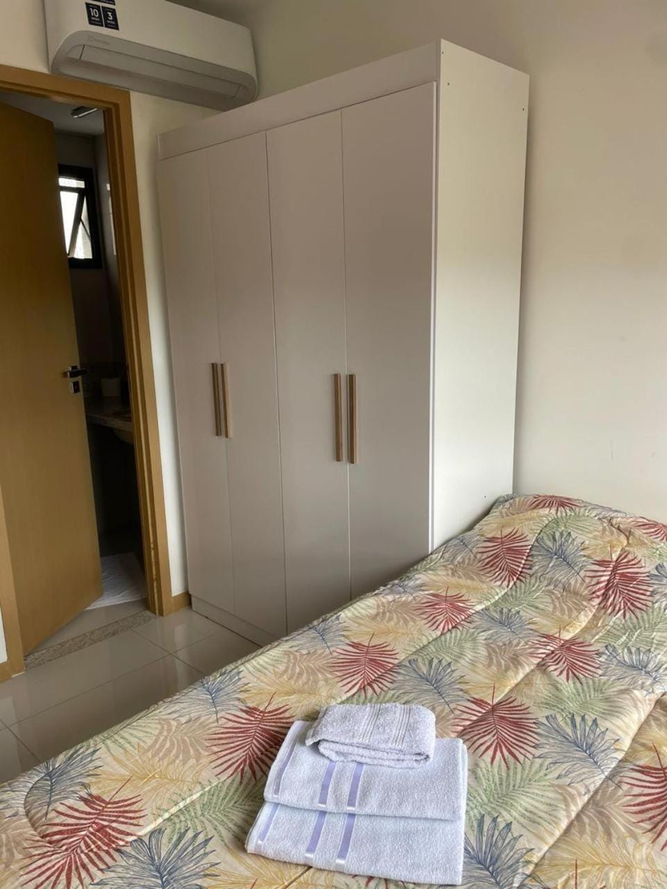 Bed, Photo of the whole room, Bedroom, towels, wardrobe