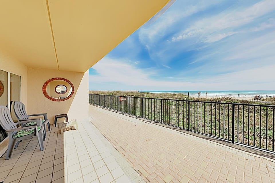 Oceanfront 1st-Floor Condo on SPI: Patio & Pool House in South Padre Island