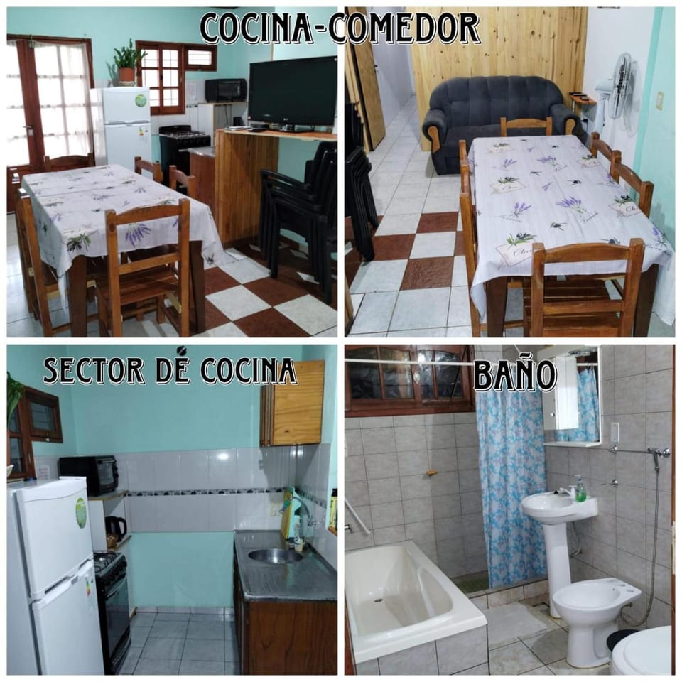 Bathroom, Dining area, kitchen