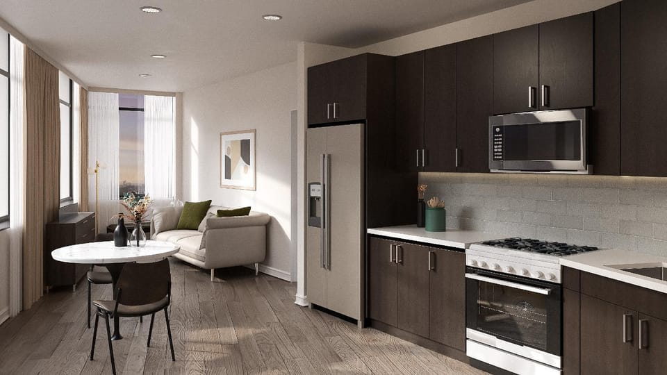 Living room, Photo of the whole room, kitchen