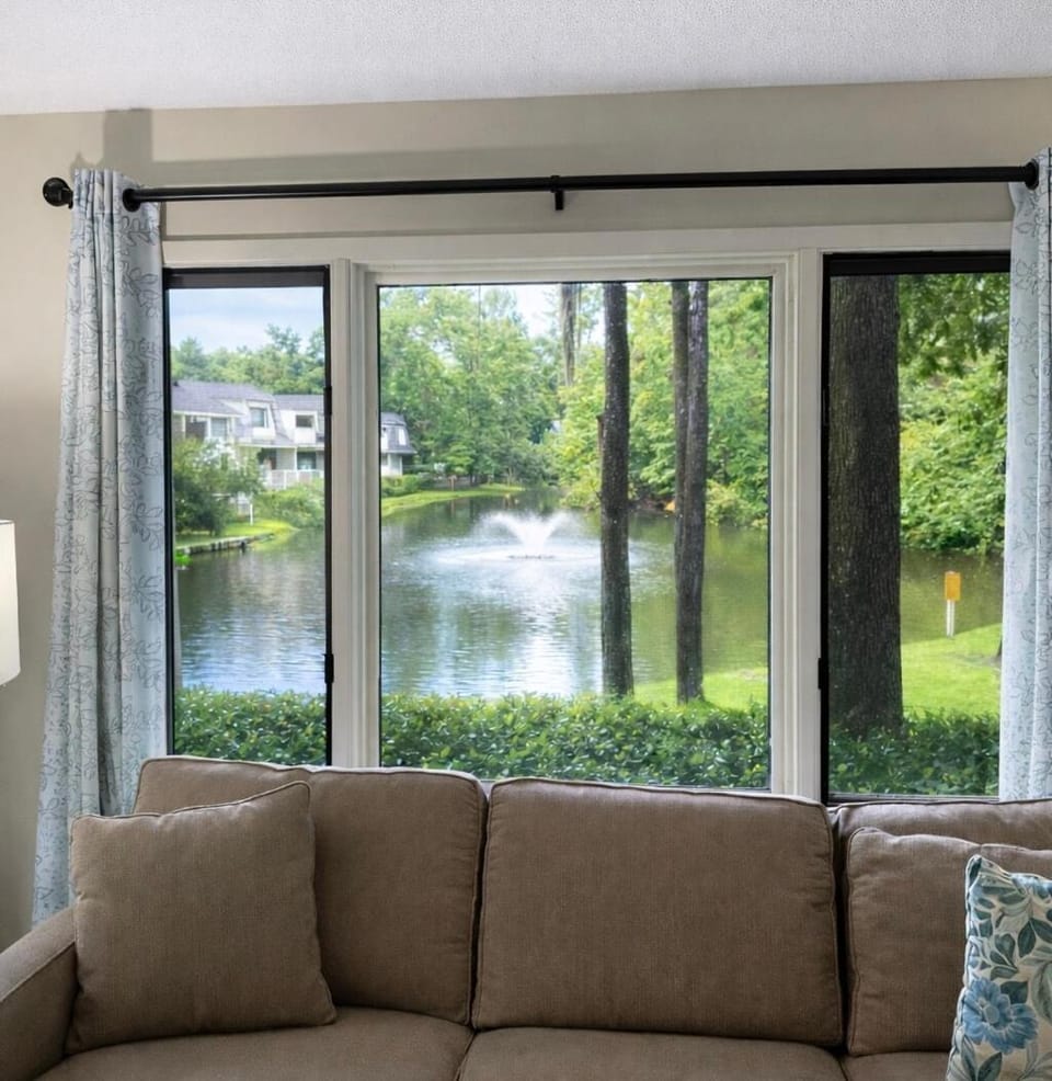 Natural landscape, Living room, Lake view