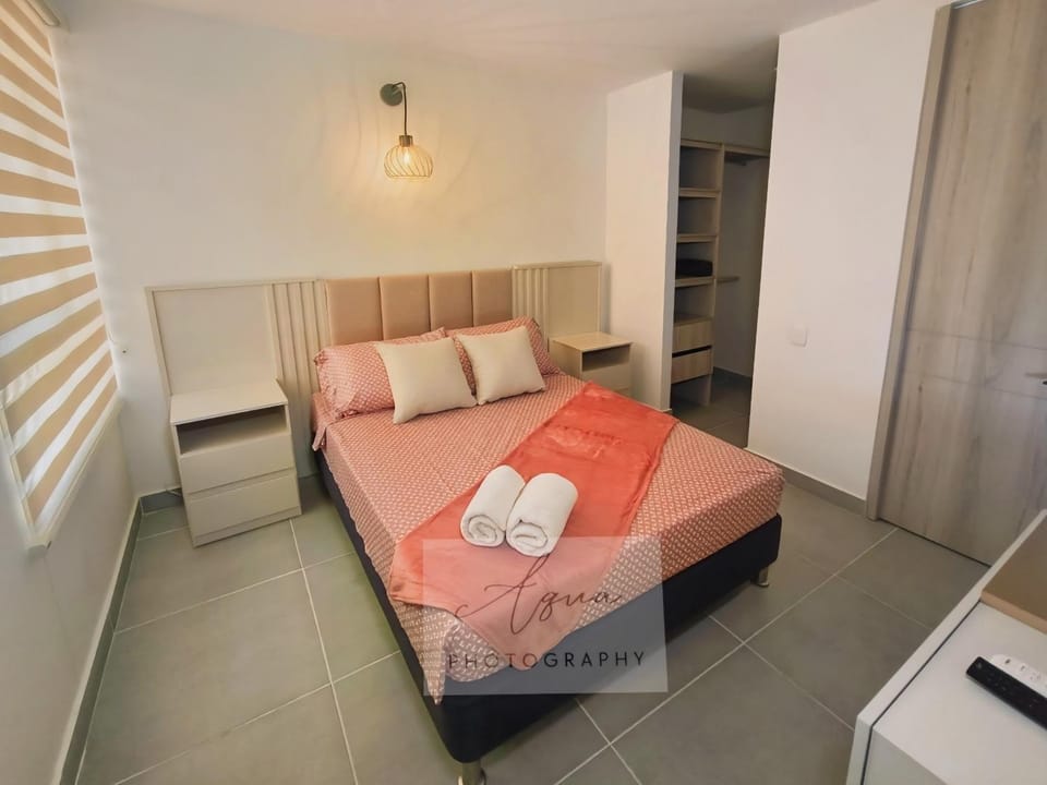Bed, TV and multimedia, Bedroom, Guests, towels, wardrobe, air conditioner