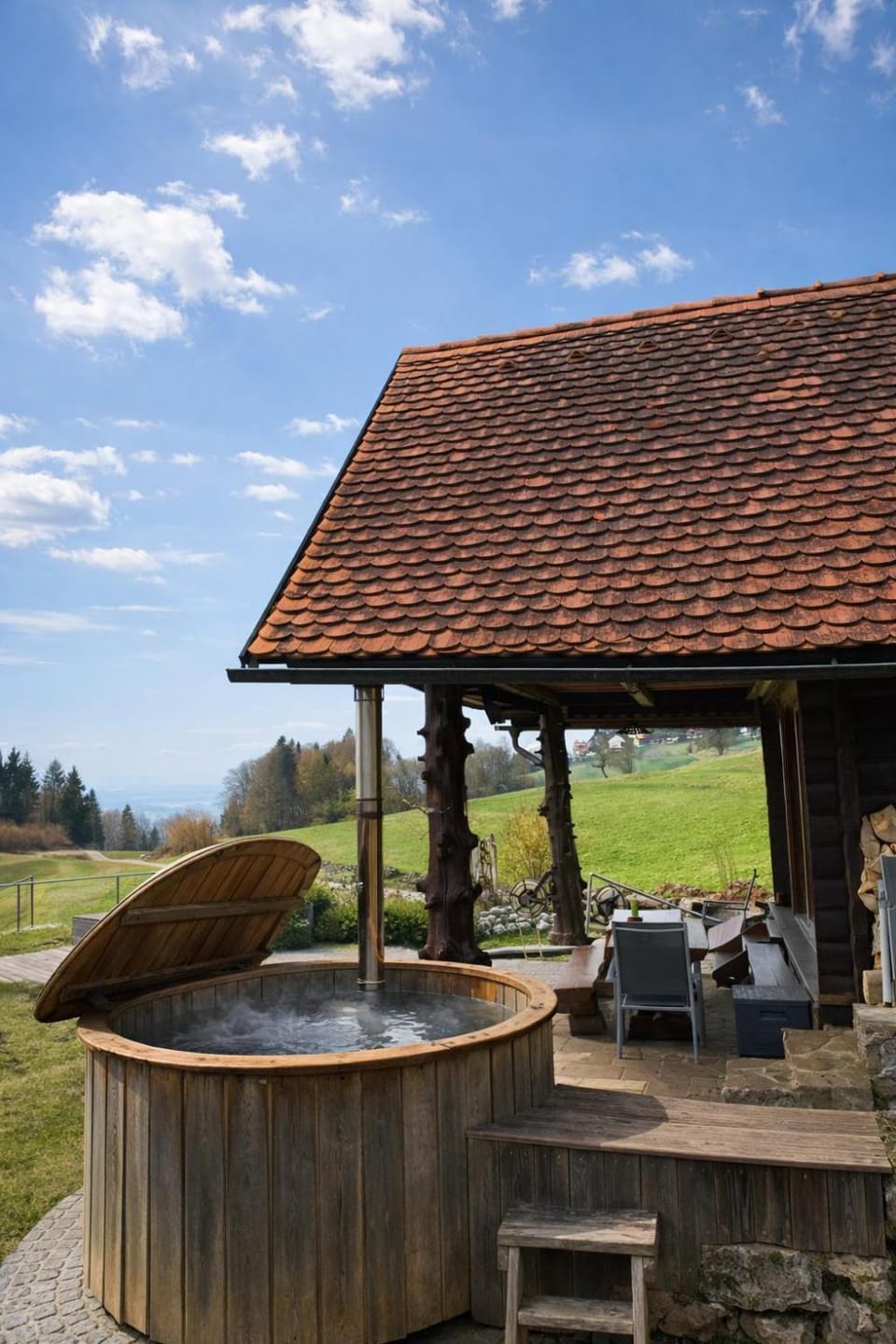 Garden, Hot Tub