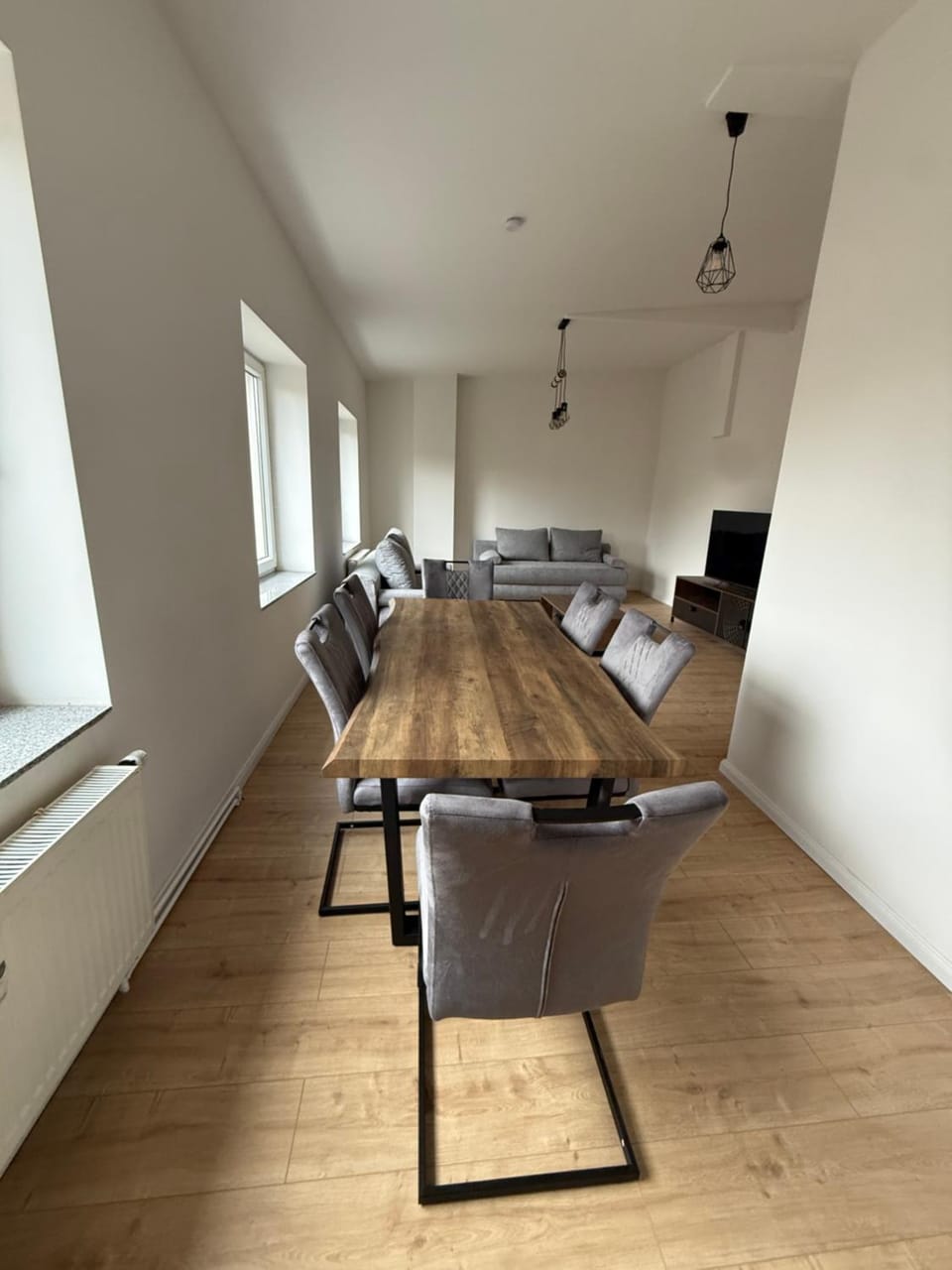 Living room, Seating area, Dining area