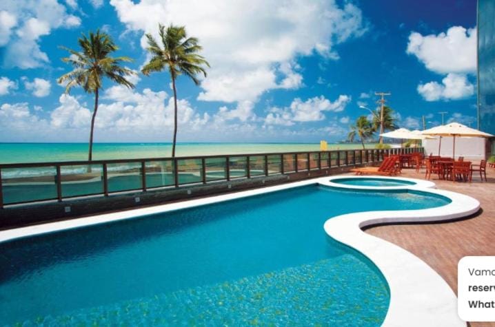 FLAT EM HOTEL FRENTE MAR DE LUXO DA GRIFE RITZ SUITES, FLAT VISTA PRA O MAR DE CRUZ DAS ALMAS, COM 2 CAMAS QUEEN, INFRAESTUTURA COMPLETA, PISCINAS, ACADEMIA, PLAYGROUND, SAUNA, RESTAURANTE, SERVIÇO DE QUARTO E RECEPÇÃO 24 HRS E MUITO mais! Hotel in Maceió