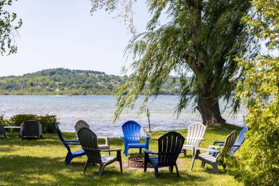 Camp Birch: Waterfront Home on Lake Leelanau House in Michigan