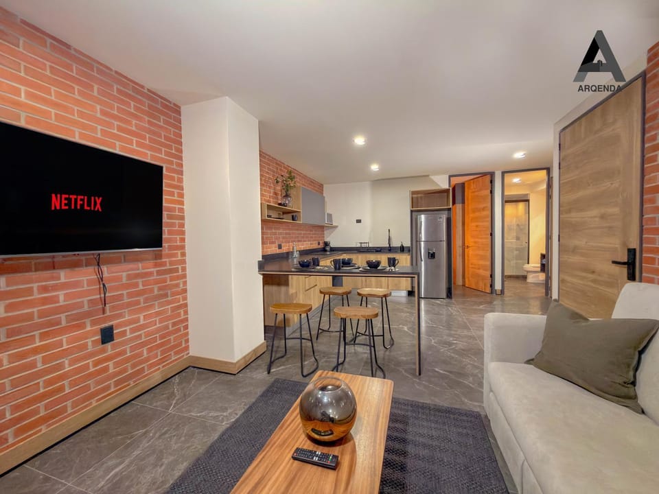 Kitchen or kitchenette, Living room