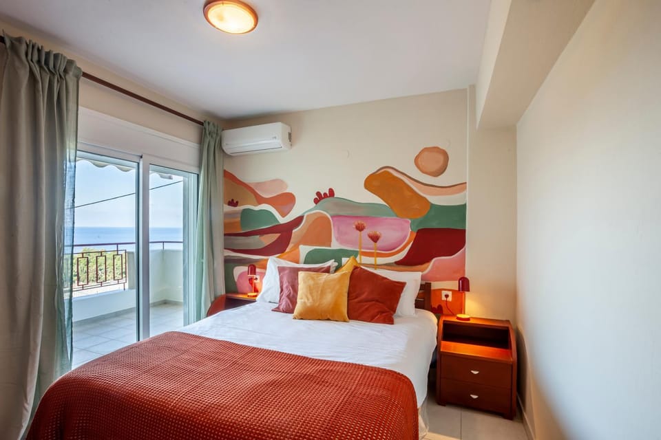 Bed, Bedroom, Sea view, Sea view, Sunset, air conditioner, air conditioner
