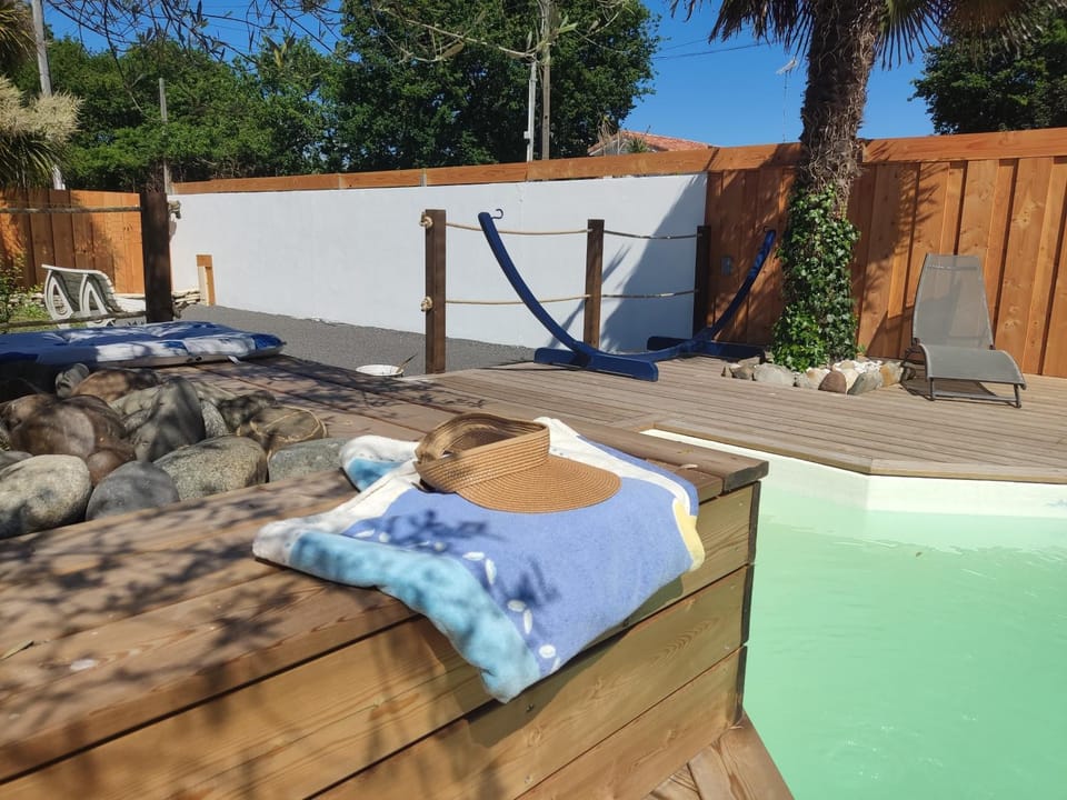 Property building, Living room, Swimming pool