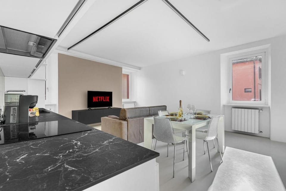 Living room, kitchen