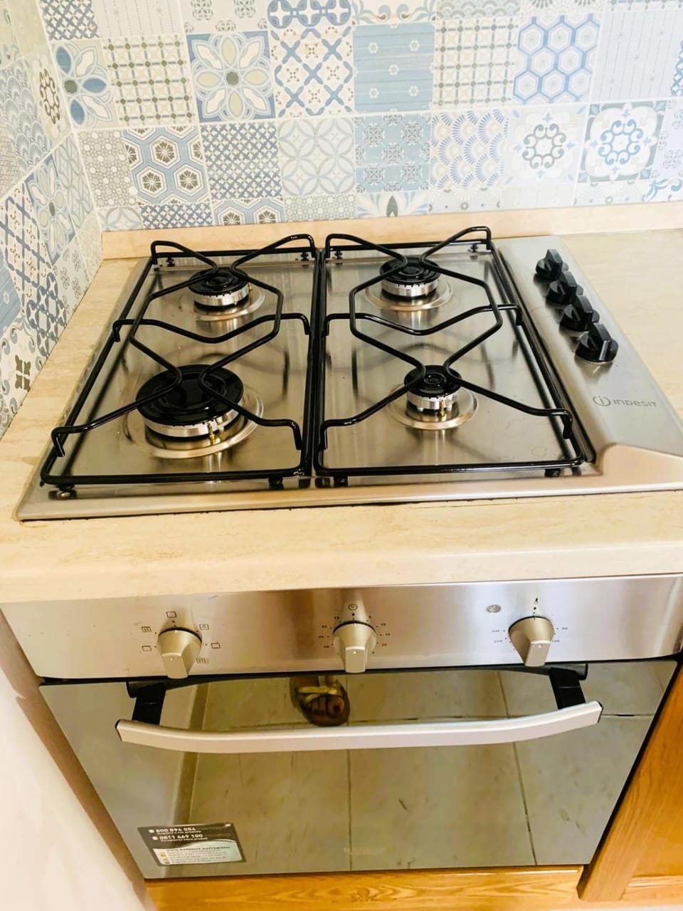Kitchen or kitchenette, oven, stove