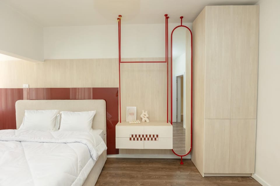 Bed, Photo of the whole room, Bedroom, wardrobe