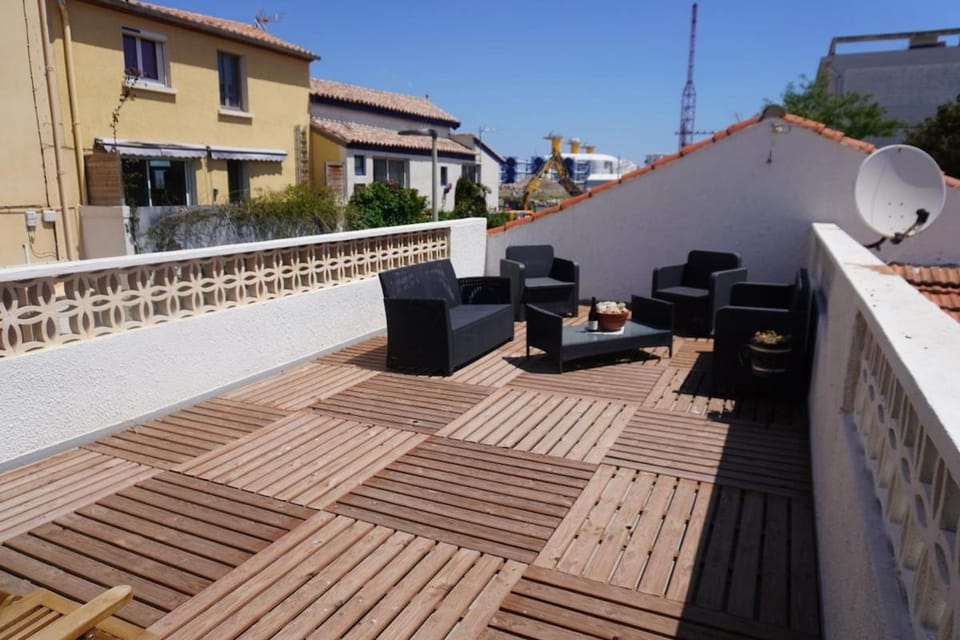 Big 8 at Beach Clim Mer Terrace for 6 Apartment in Port-la-Nouvelle