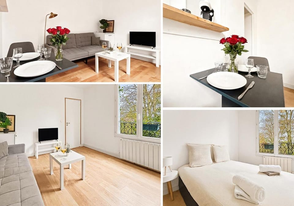 T2 Cosy avec parking proche Paris, 10 min Orly Apartment in Île-de-France
