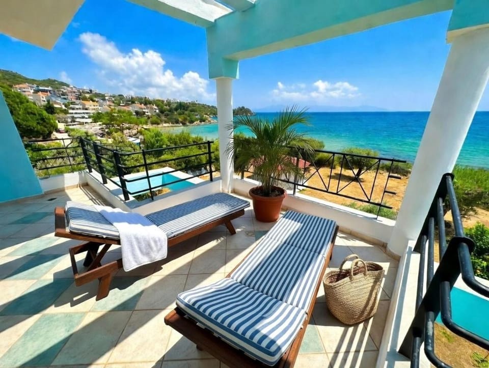 View (from property/room), Balcony/Terrace, Sea view