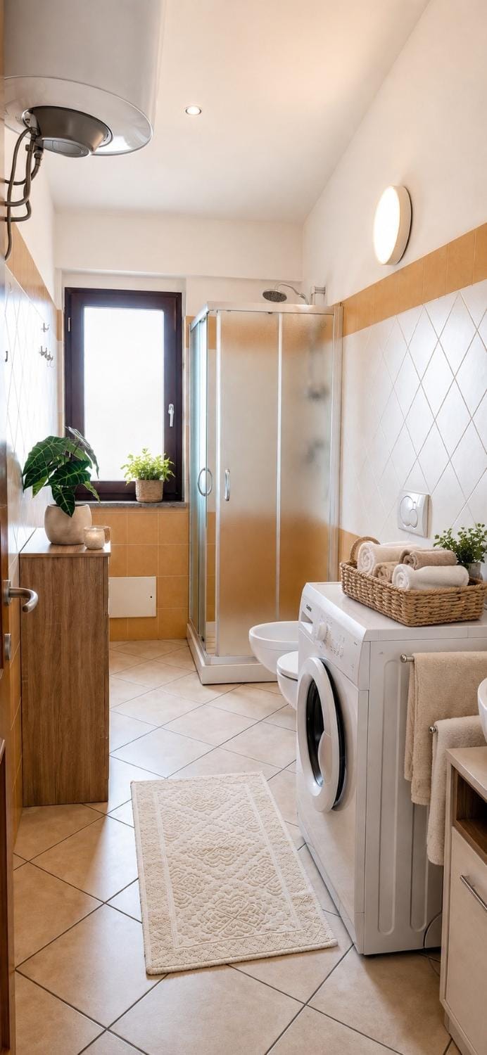 Bathroom, washing machine