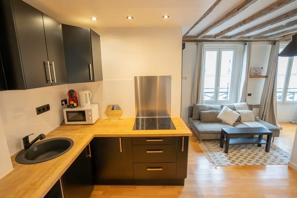 Grand studio loft bien equipe a Paris 15 - 2P Apartment in Paris