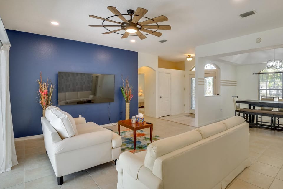 Sun & Sand in Palm Coast! Home w/ Private Pool House in Palm Coast