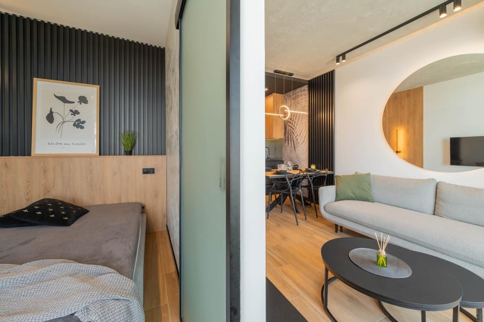 Bed, Living room, Bedroom