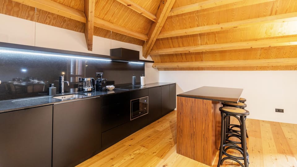 Kitchen or kitchenette, stove, toaster