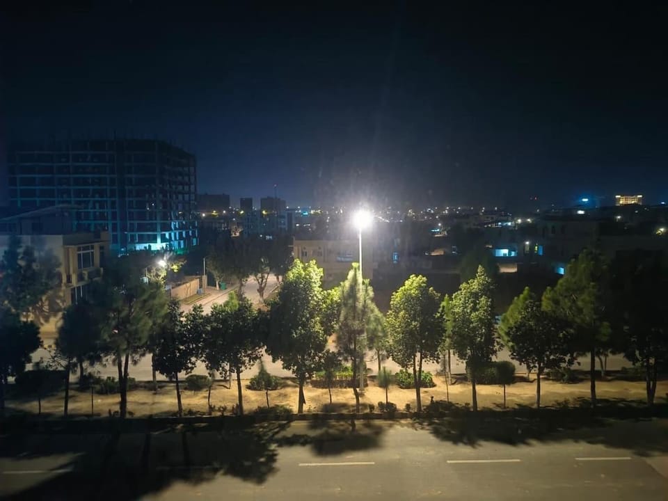 Night, Natural landscape, City view