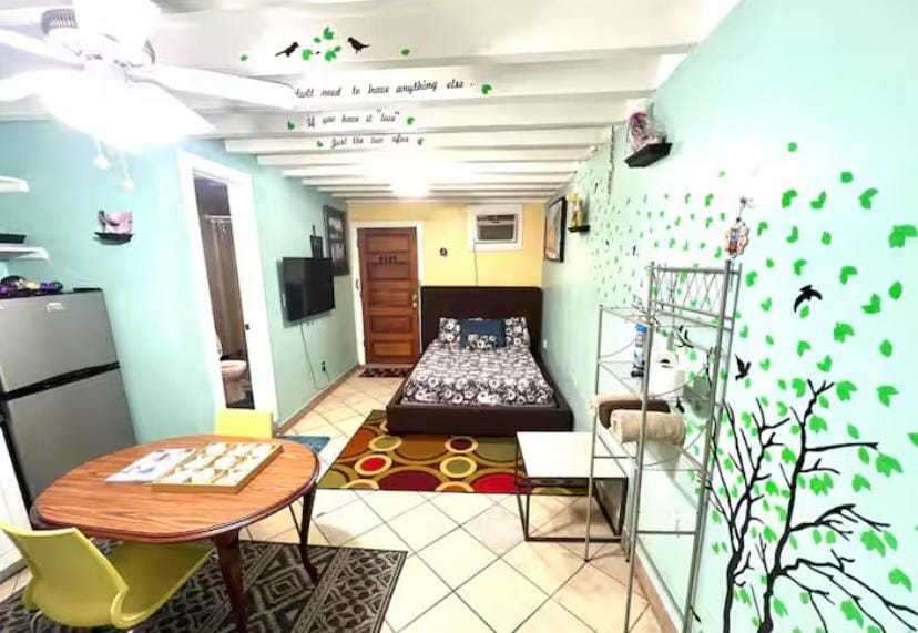 Bed, Living room, Photo of the whole room, Bedroom