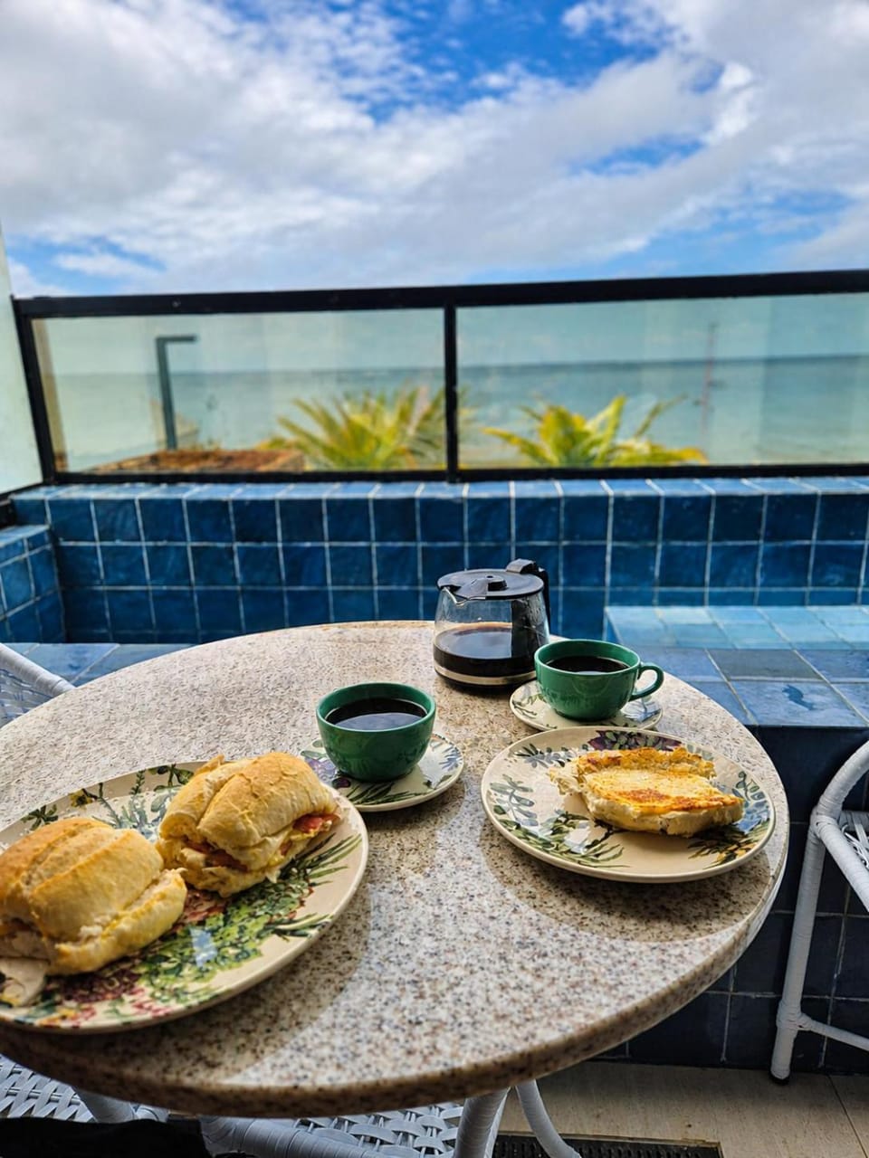 Patio, Natural landscape, View (from property/room), Food, Pool view, Sea view, Swimming pool, Breakfast