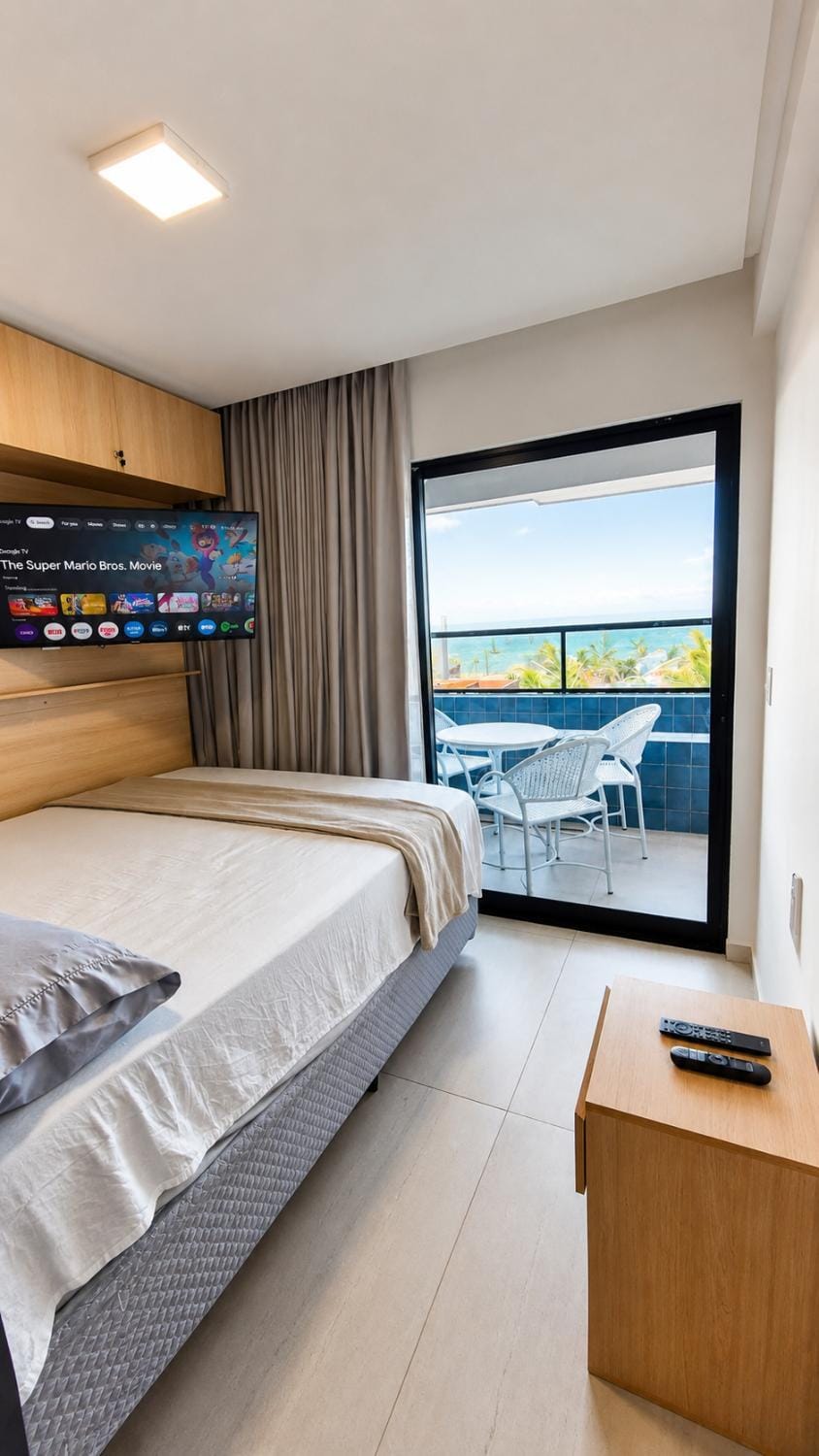 Bed, Natural landscape, TV and multimedia, View (from property/room), Photo of the whole room, Bedroom