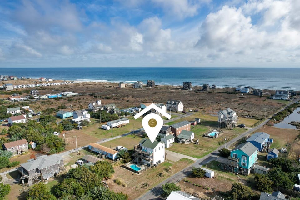7030 - Waves Against the Machine House in Rodanthe