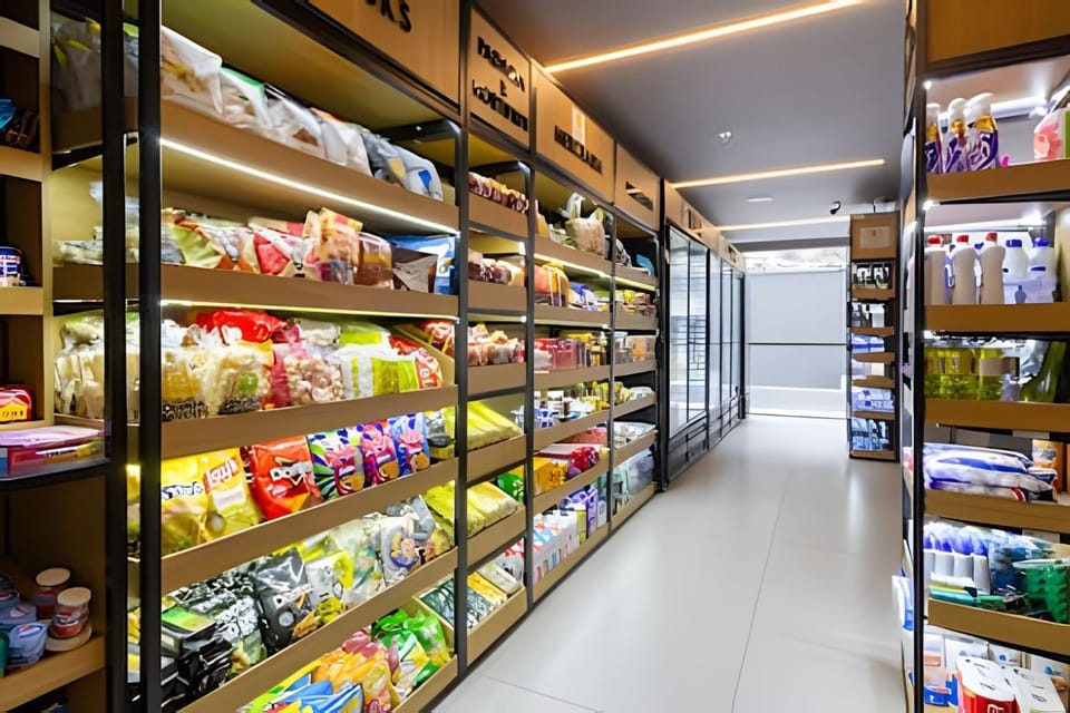 On-site shops, Supermarket/grocery shop, Shopping Area