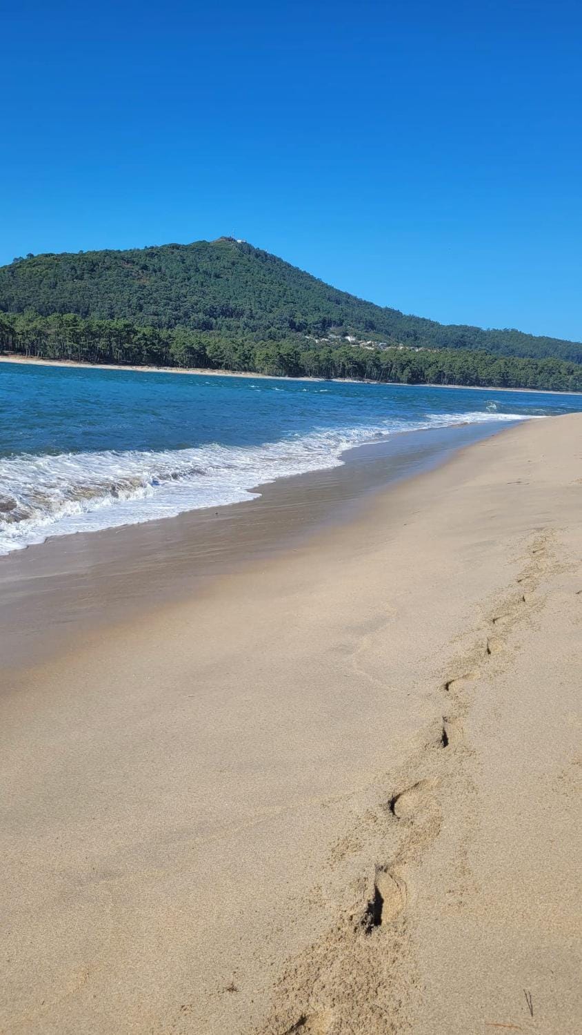 Natural landscape, Beach, Mountain view