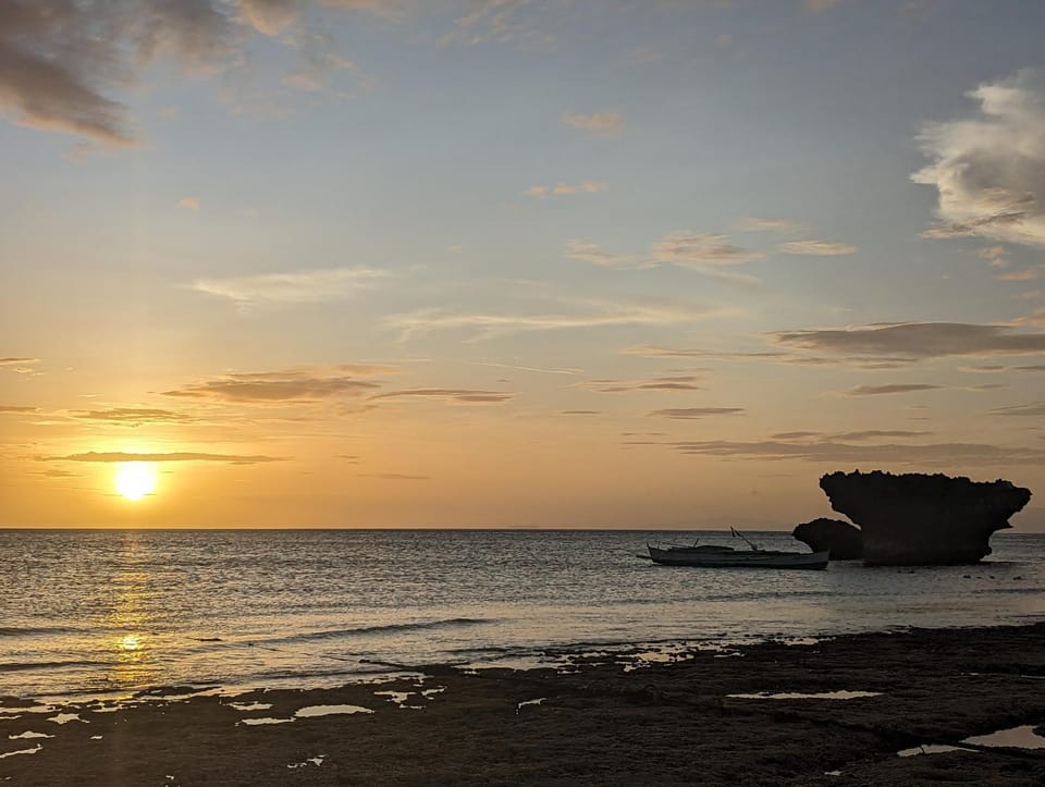 Nearby landmark, Natural landscape, Beach, Sunset