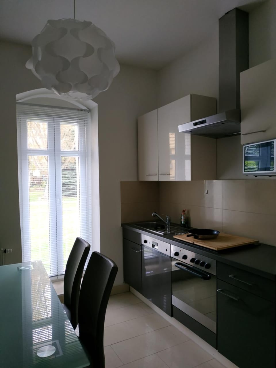 Kitchen or kitchenette, Dining area, stove