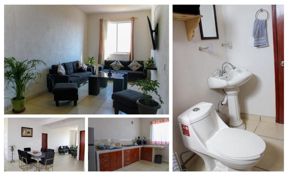 Bathroom, Living room