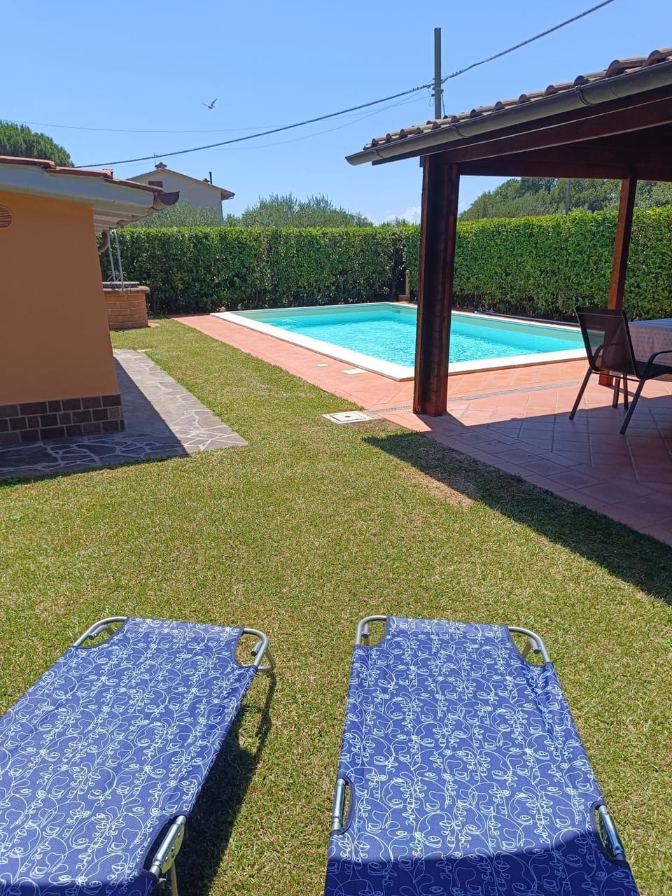Pool view, sunbed
