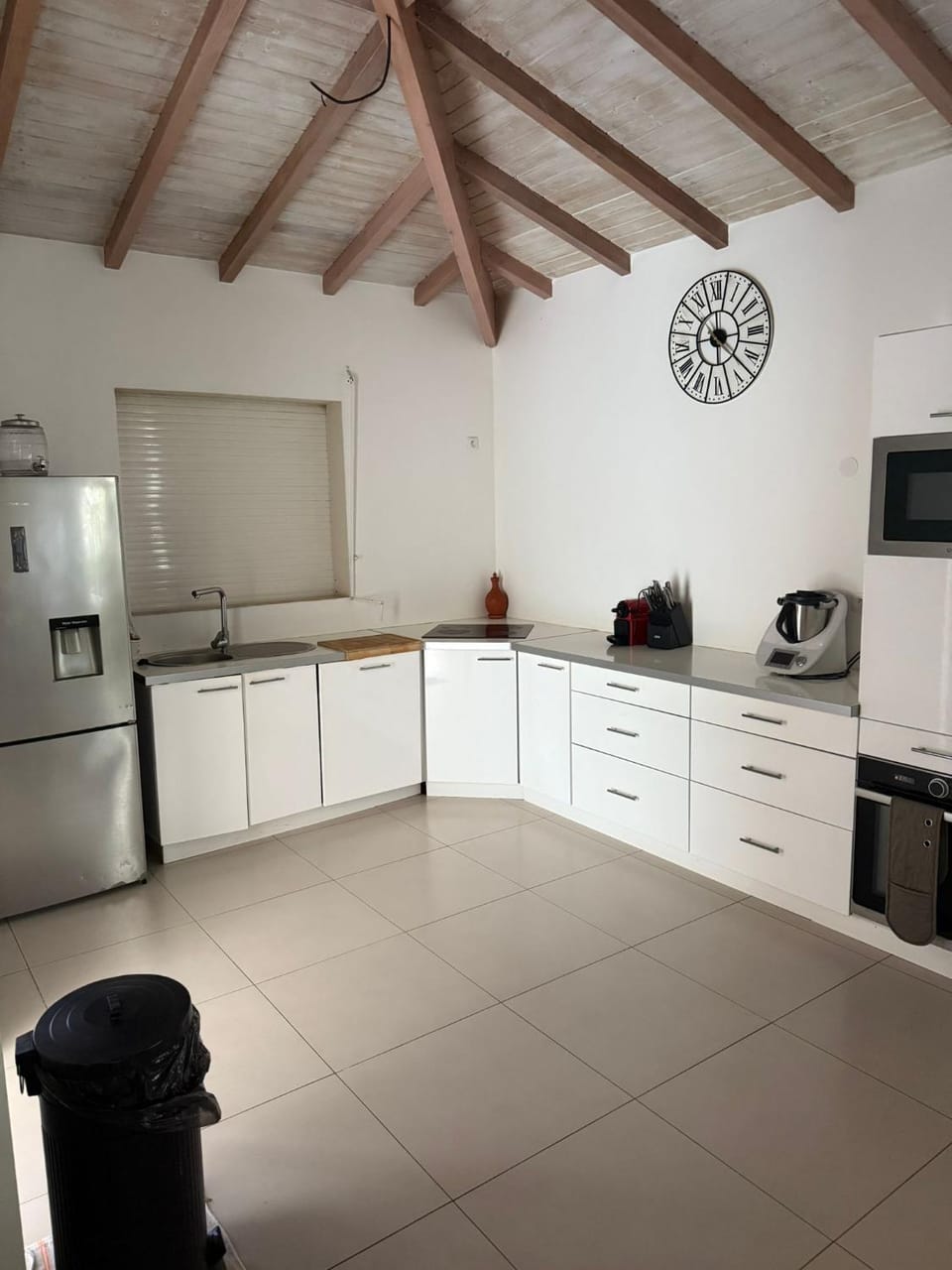 Kitchen or kitchenette, oven, stove, toaster