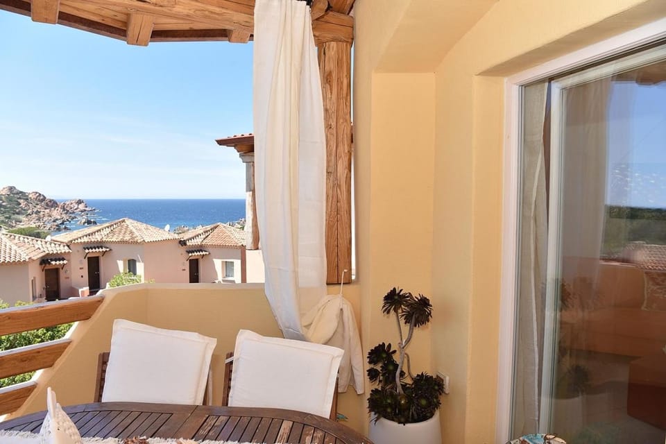 Patio, Day, Natural landscape, View (from property/room), Balcony/Terrace, Seating area, Sea view, Sunset