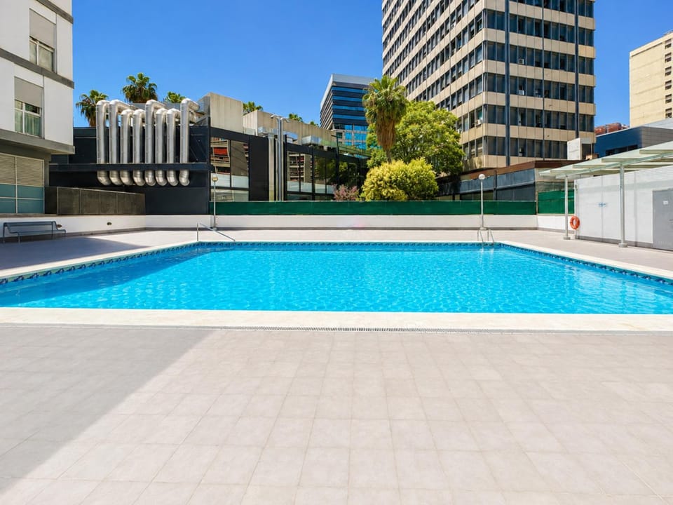Property building, Day, Pool view, Swimming pool