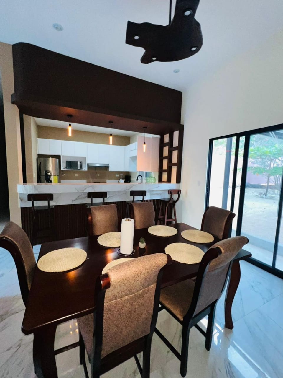 Kitchen or kitchenette, Living room, Dining area