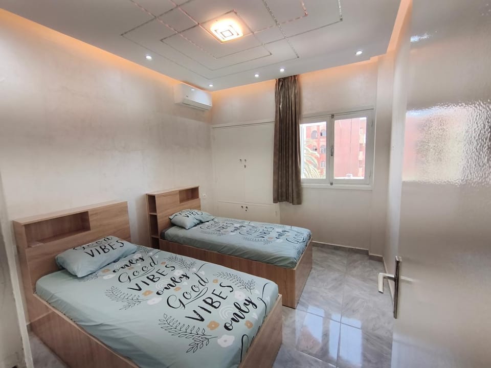 Bed, View (from property/room), Photo of the whole room, Bedroom, Garden view, air conditioner