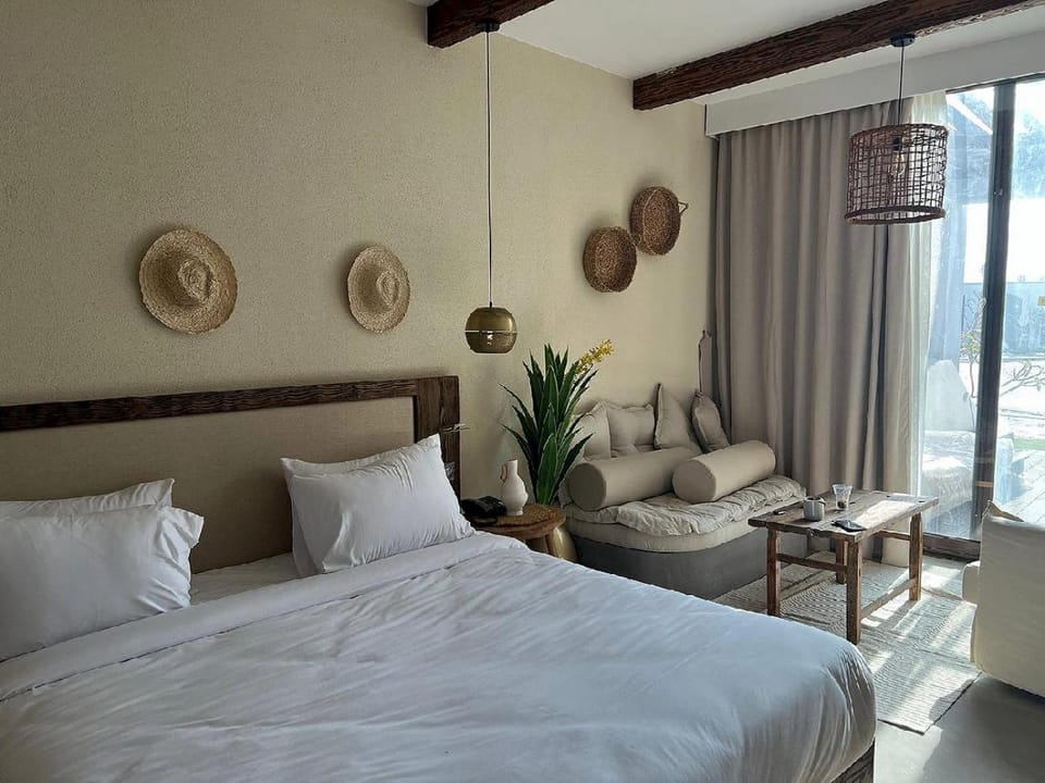 Bed, Living room, Photo of the whole room, Seating area, Bedroom
