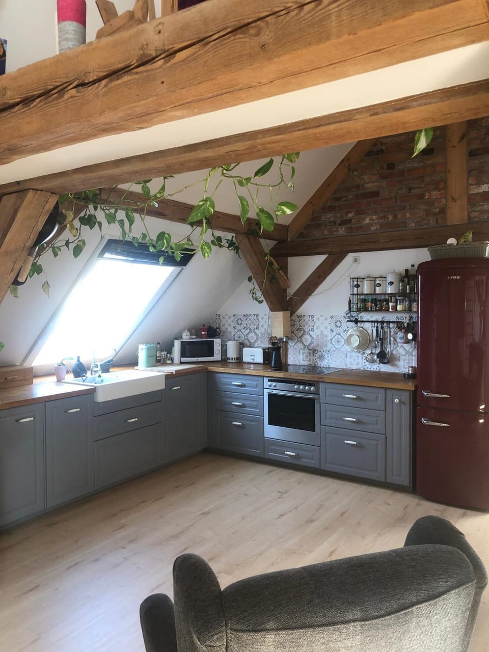 Property building, Kitchen or kitchenette, Living room
