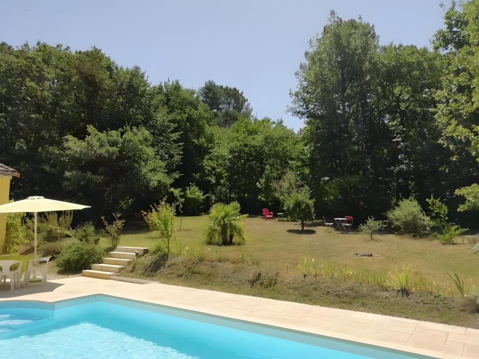 Property building, Living room, Swimming pool