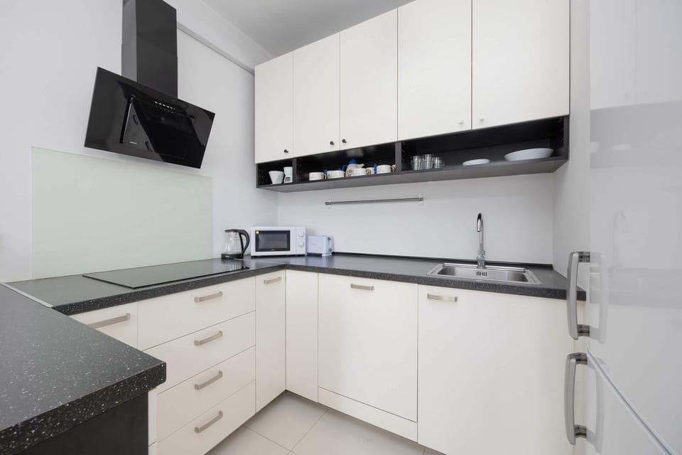Kitchen or kitchenette, dishwasher