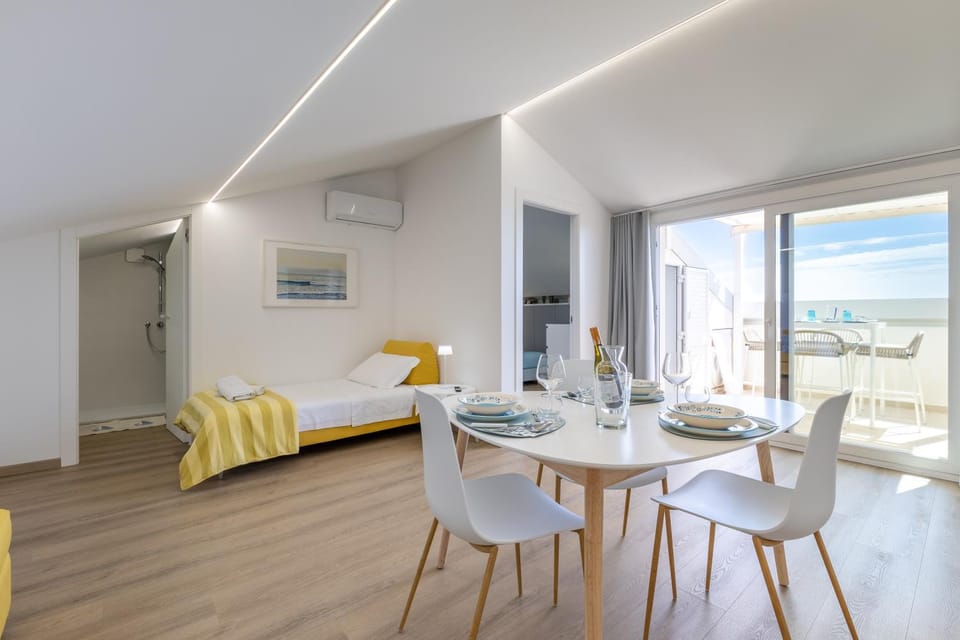 Property building, Living room, Bedroom