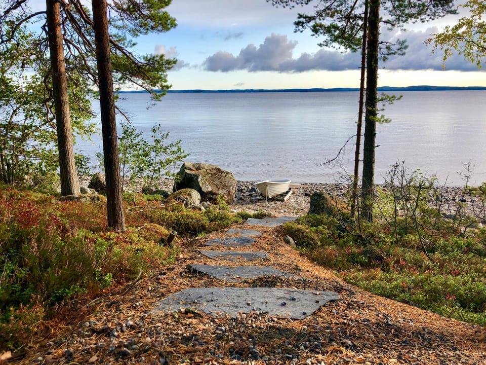 Natural landscape, Beach, Lake view