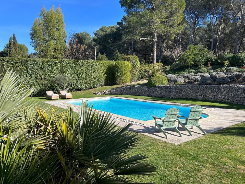 Day, Winter, Garden, Swimming pool, sunbed